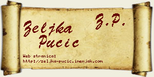 Željka Pučić vizit kartica